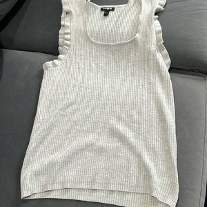 Express ribbed tank 80% rayon, 17% nylon and 3% spandex